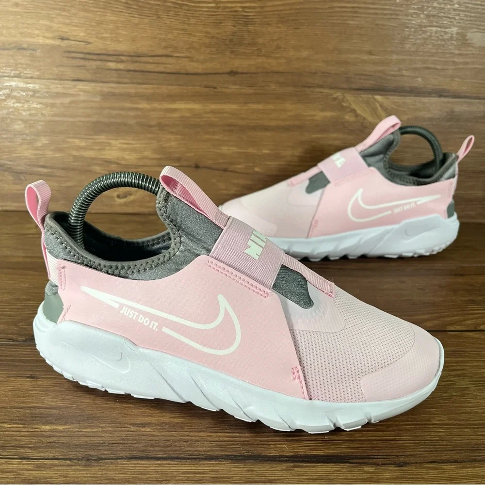 NIKE FLEX RUNNER 2 Pink Slip-On Athletic Sneakers Size 5.5Y Shoes‎